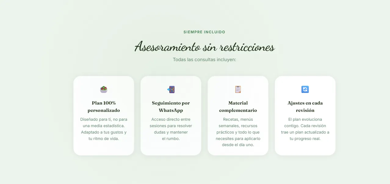 Qué incluye la consulta en Nernutri